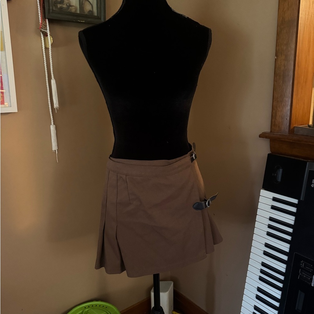 Brandy Melville Chocolate Brown Skirt